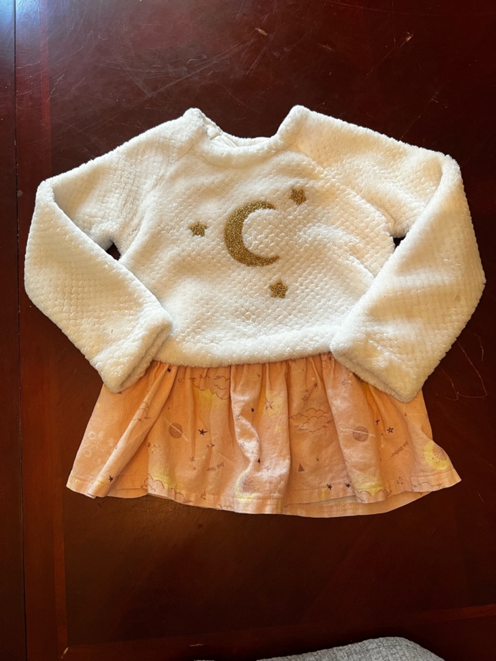 Isaac Mizrahi Cream Fuzzy Jacket with Pink Label